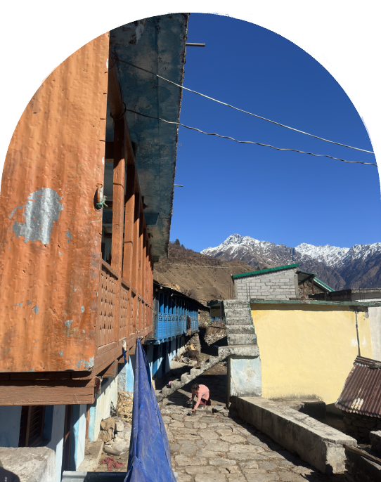 The charming mountain houses of Tugasi, a glimpse of the local life
