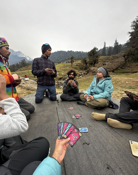 UNO Cards in Hand – Game in Progress