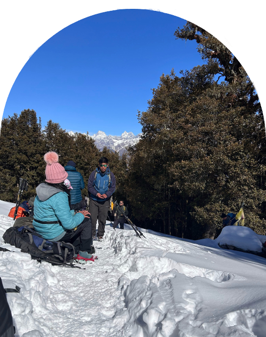 The grand Himalayan peaks unveiling before us