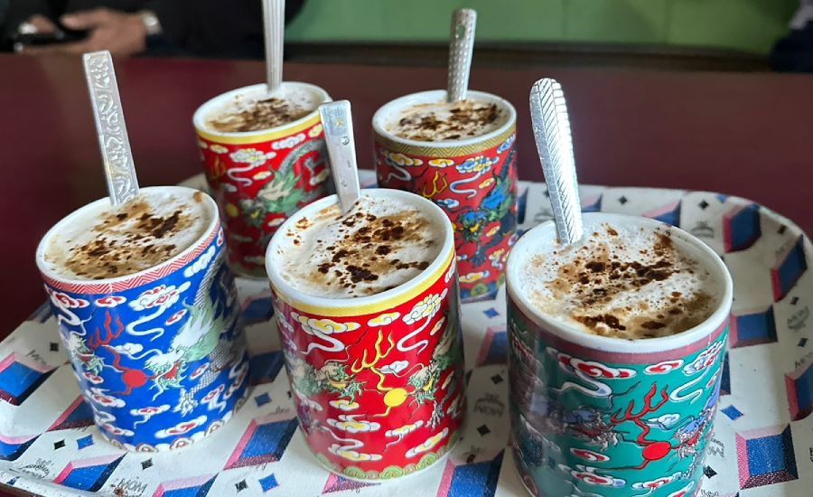 Fresh coffee at mountain homestay in Gurdum