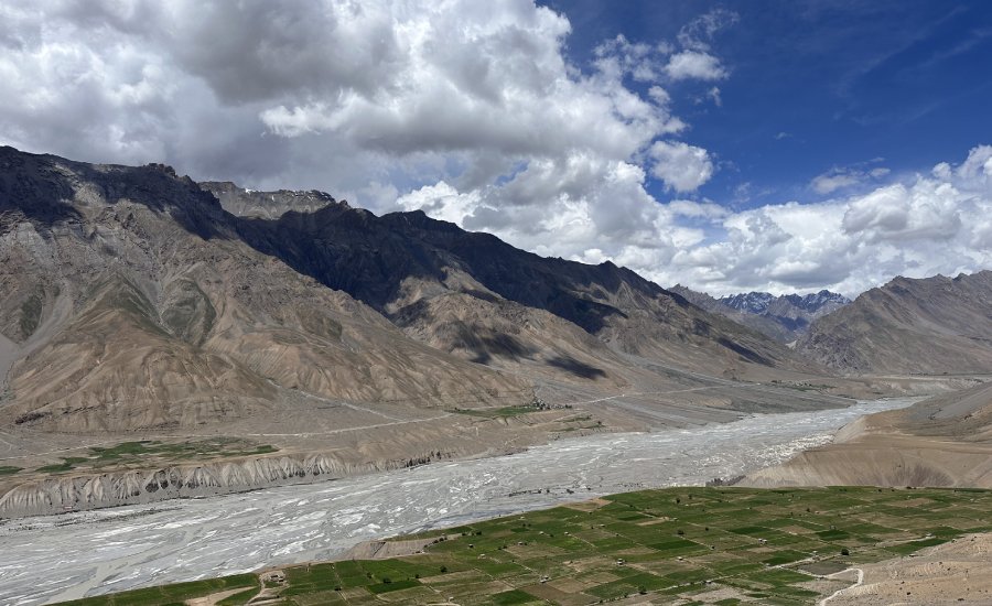 Open camper van ride from Kibber to Key Monastery